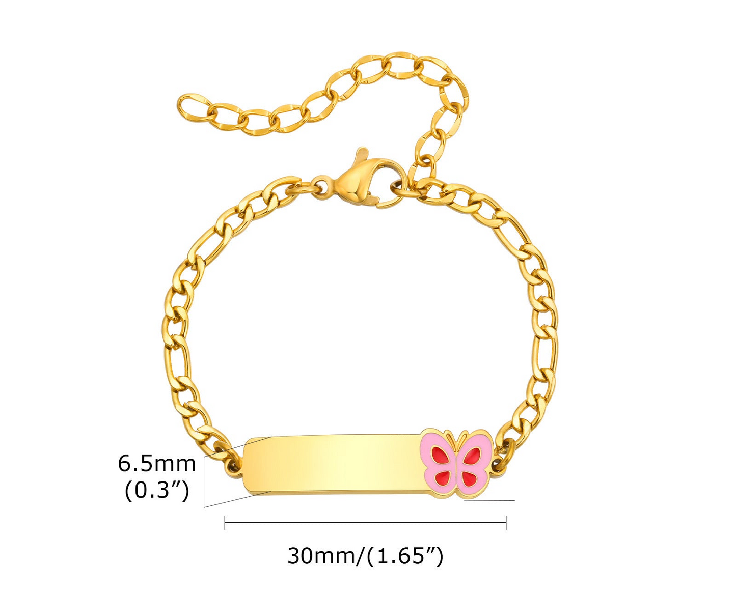 Bracelets enfants papillon