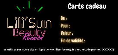 Carte-Cadeau Lili'Sun Beauty
